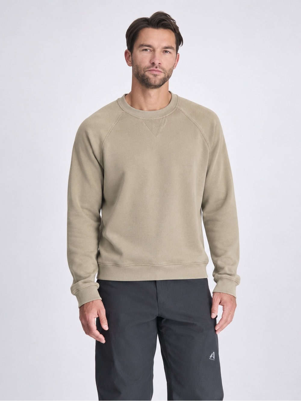 300. Men's Crewneck Sweatshirt in Sand